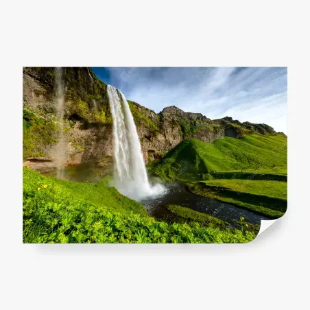 Fototapete Seljalandsfoss wasserfall in Island – Wallnifity®