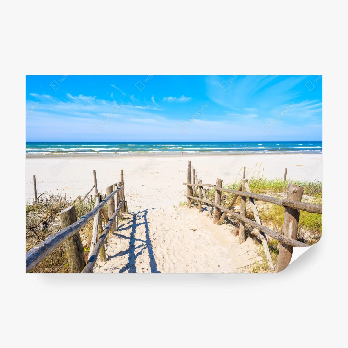 Fototapete eingang zum Strand von Debki an der Ostsee – Wallnifity®