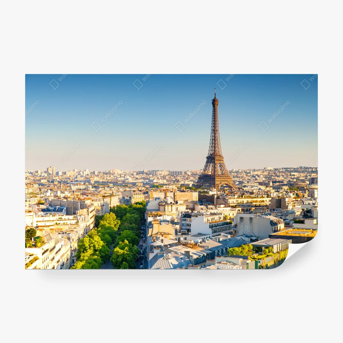 Fototapete Paris skyline mit dem Eiffelturm – Wallnifity®