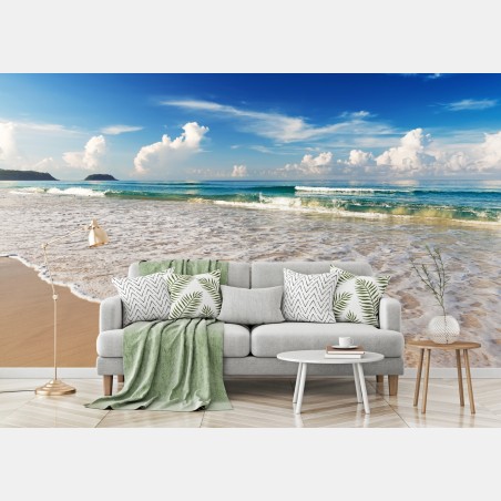 Fototapete strand Karon, Phuket morgendliche ruhe – Wallnifity®