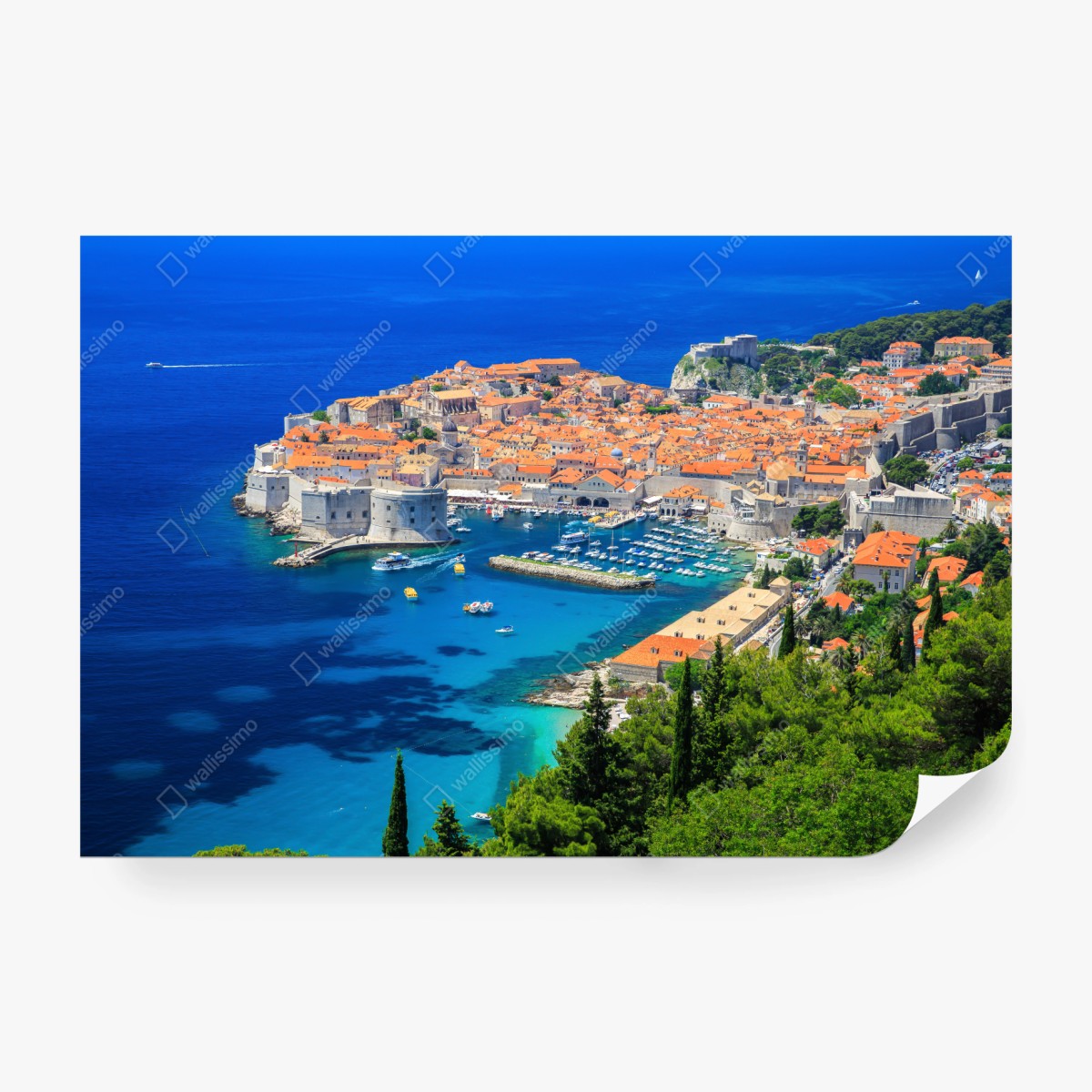 Fototapete Dubrovnik altstadt aus der luft – Wallnifity®