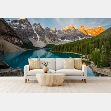 Fototapete alpensee im morgenlicht – Wallnifity®