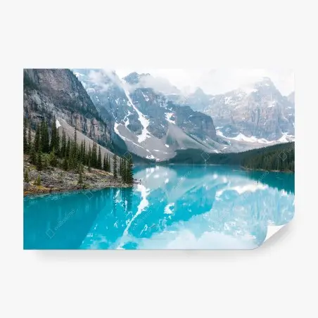 Fototapete türkissee moraine im Banff – Wallnifity®