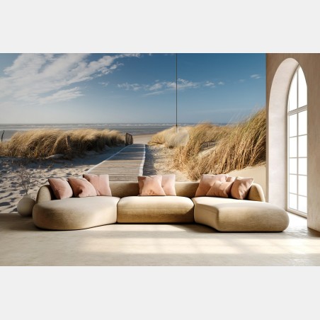 Fototapete holzsteg zum meer – Wallnifity®