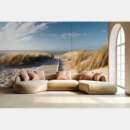 Fototapete holzsteg zum meer – Wallnifity®