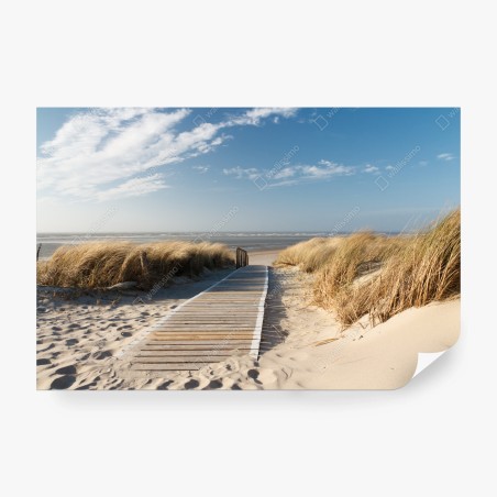 Fototapete holzsteg zum meer – Wallnifity®