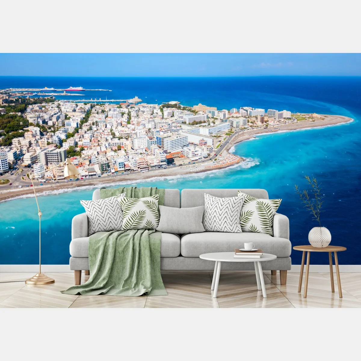 Fototapete luftpanorama der küste von Rhodos – Wallnifity® Fototapete luftpanorama der küste von Rhodos – Wallnifity®