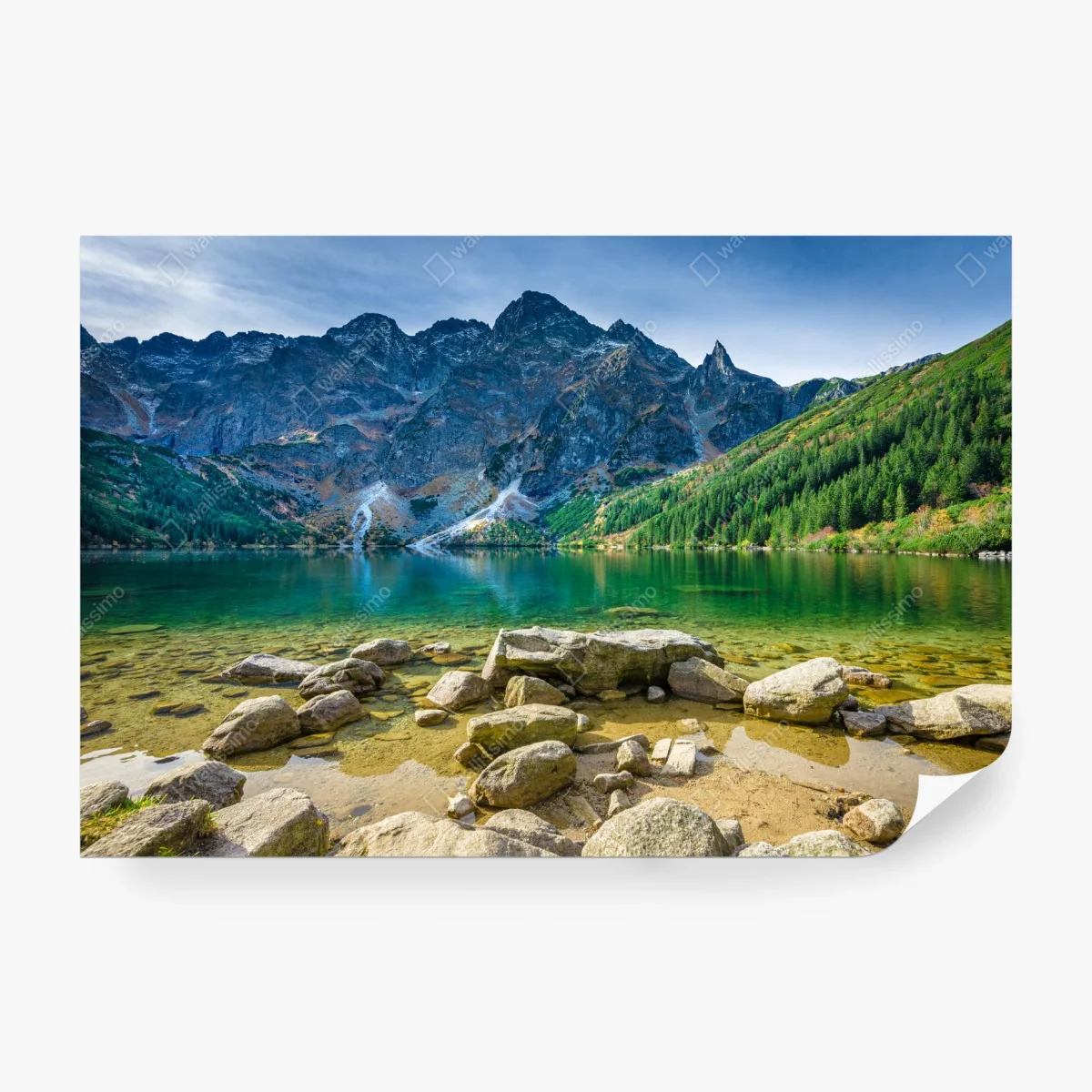 Fototapete Morskie Oko smaragdsee in Tatra – Wallnifity®