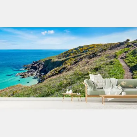 Fototapete küstenpfad nach Hor Point, St Ives – Wallnifity®