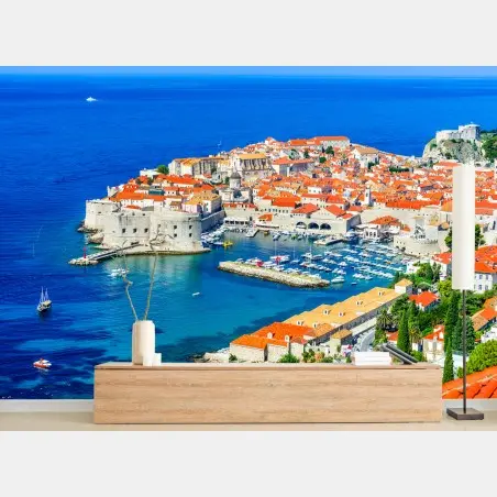 Fototapete Dubrovnik panorama der altstadt – Wallnifity®