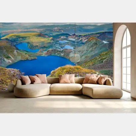 Fototapete alpine blaue seen panorama – Wallnifity®