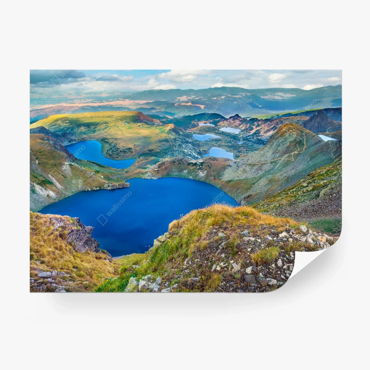 Fototapete alpine blaue seen panorama – Wallnifity® Fototapete alpine blaue seen panorama – Wallnifity®