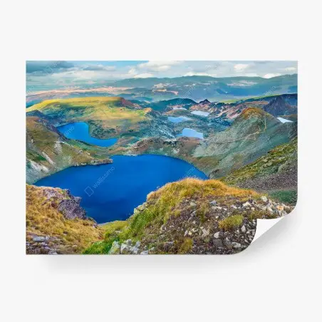 Fototapete alpine blaue seen panorama – Wallnifity®