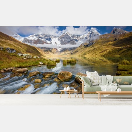 Fototapete majestätischer alpensee – Wallnifity®