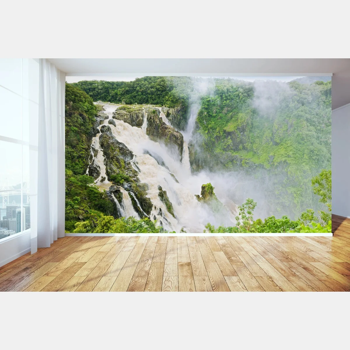 Fototapete wasserfall Barron Falls im regenwald – Wallnifity® Fototapete wasserfall Barron Falls im regenwald – Wallnifity®