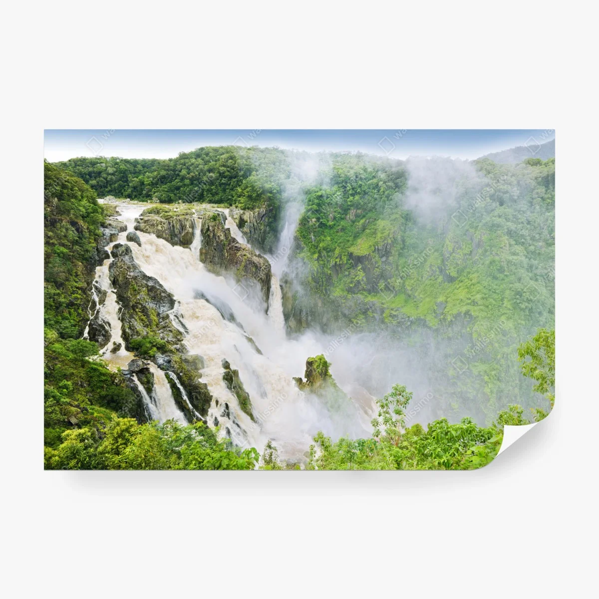 Fototapete wasserfall Barron Falls im regenwald – Wallnifity® Fototapete wasserfall Barron Falls im regenwald – Wallnifity®