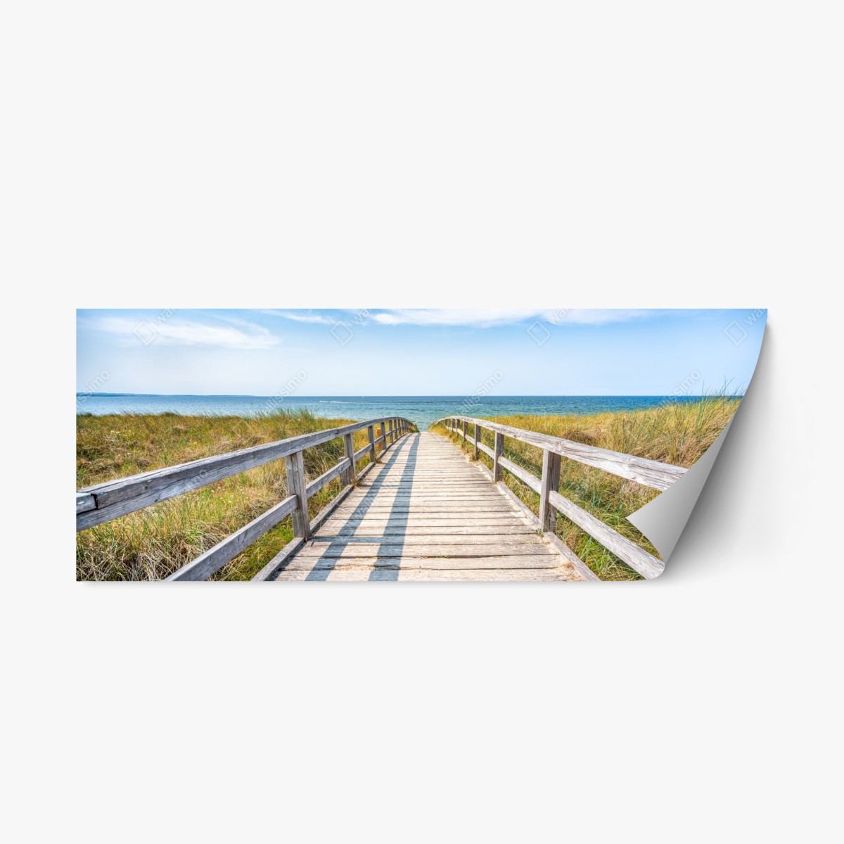 Repositionierbarer Aufkleber steg zum meer – Wallnifity®