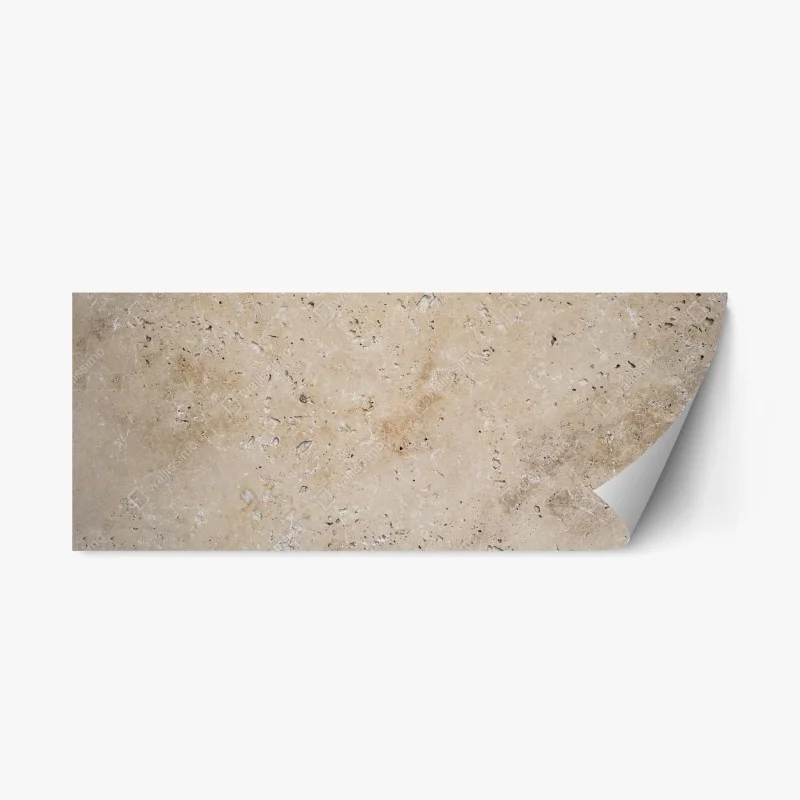 Repositionierbarer Aufkleber beige travertin steinstruktur – Wallnifity®