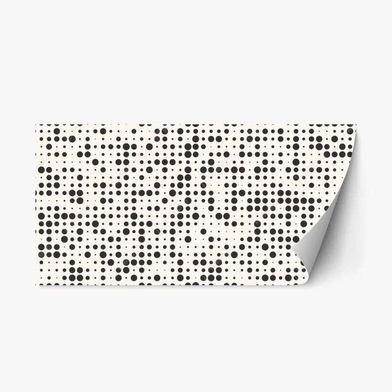 Repositionierbarer Aufkleber minimalistisches punktmuster