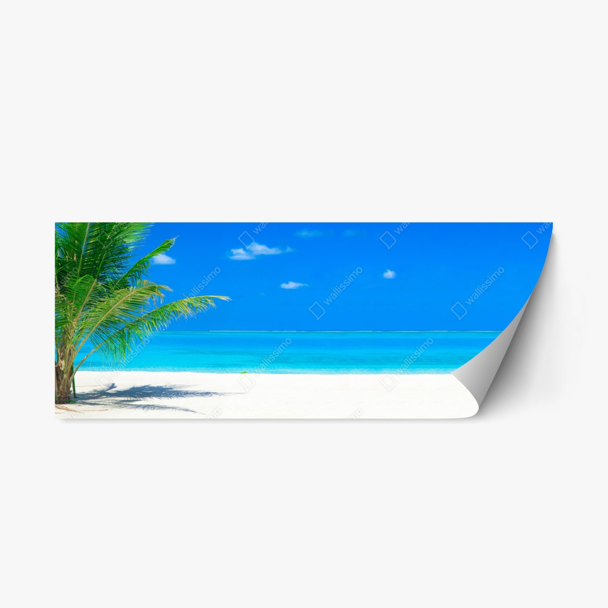 Repositionierbarer Aufkleber Malediven tropischer strand paradis – Wallnifity®