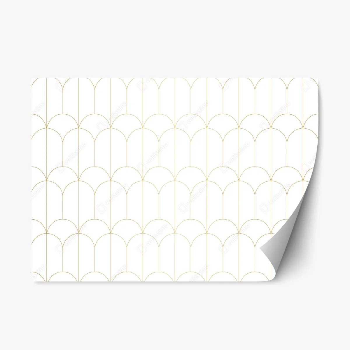 Repositionierbarer Aufkleber goldenes art deco bogenmuster – Wallnifity® Repositionierbarer Aufkleber goldenes art deco bogenmuster – Wallnifity®