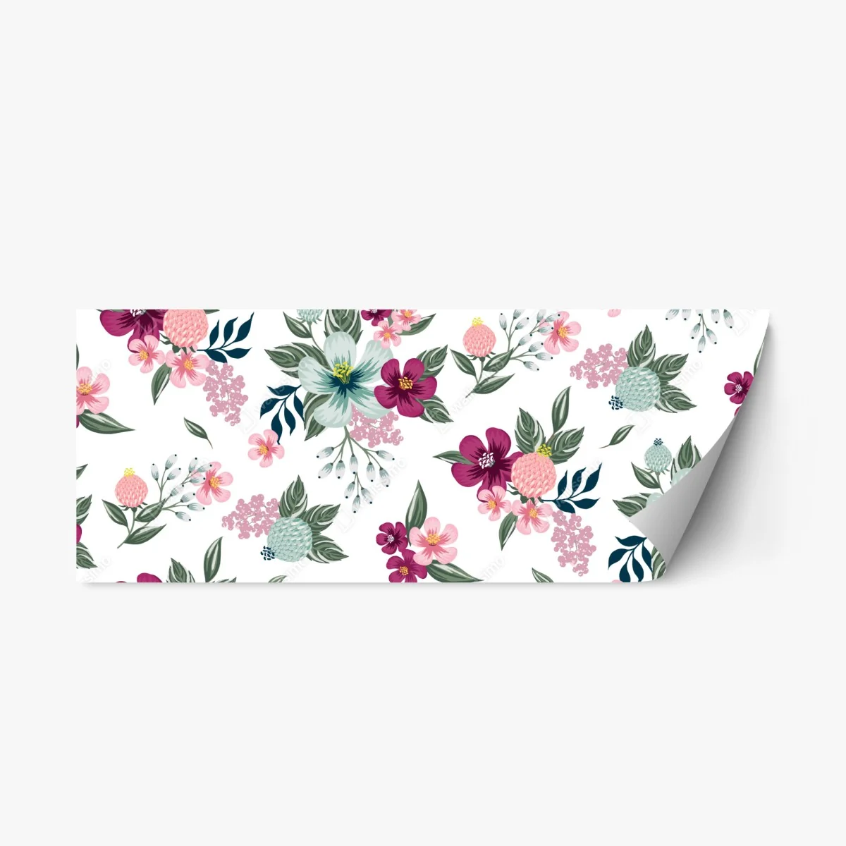 Repositionierbarer Aufkleber pastell blumenmuster – Wallnifity® Repositionierbarer Aufkleber pastell blumenmuster – Wallnifity®