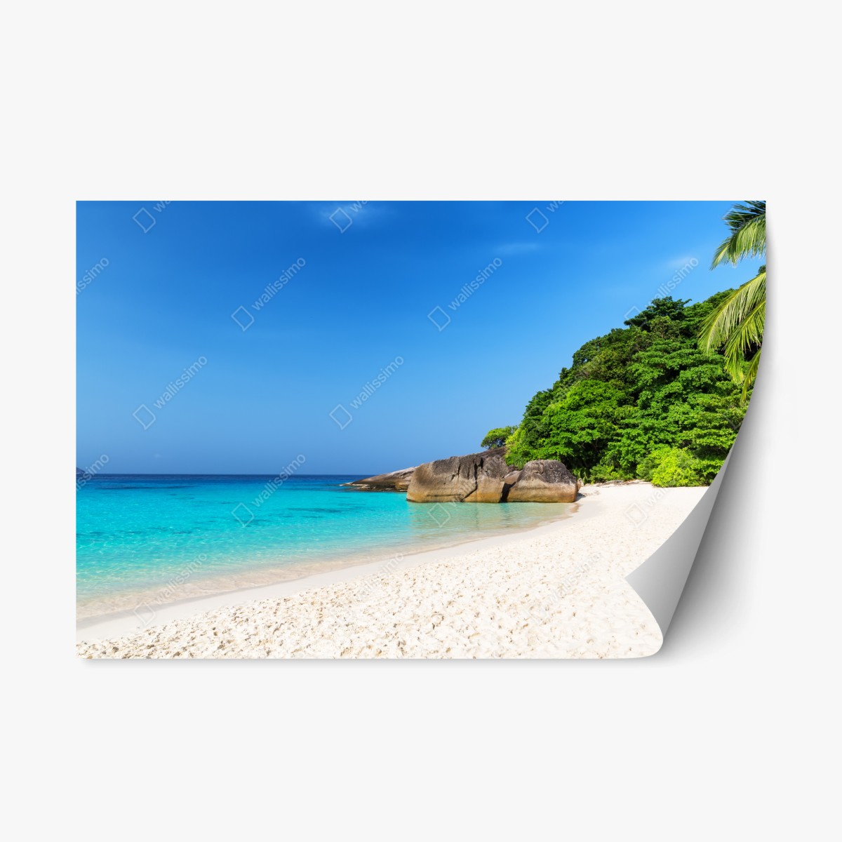 Repositionierbarer Aufkleber Similan Islands türkisstrand panorama – Wallnifity®