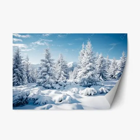 Repositionierbarer Aufkleber winterruhe in den Karpaten – Wallnifity®