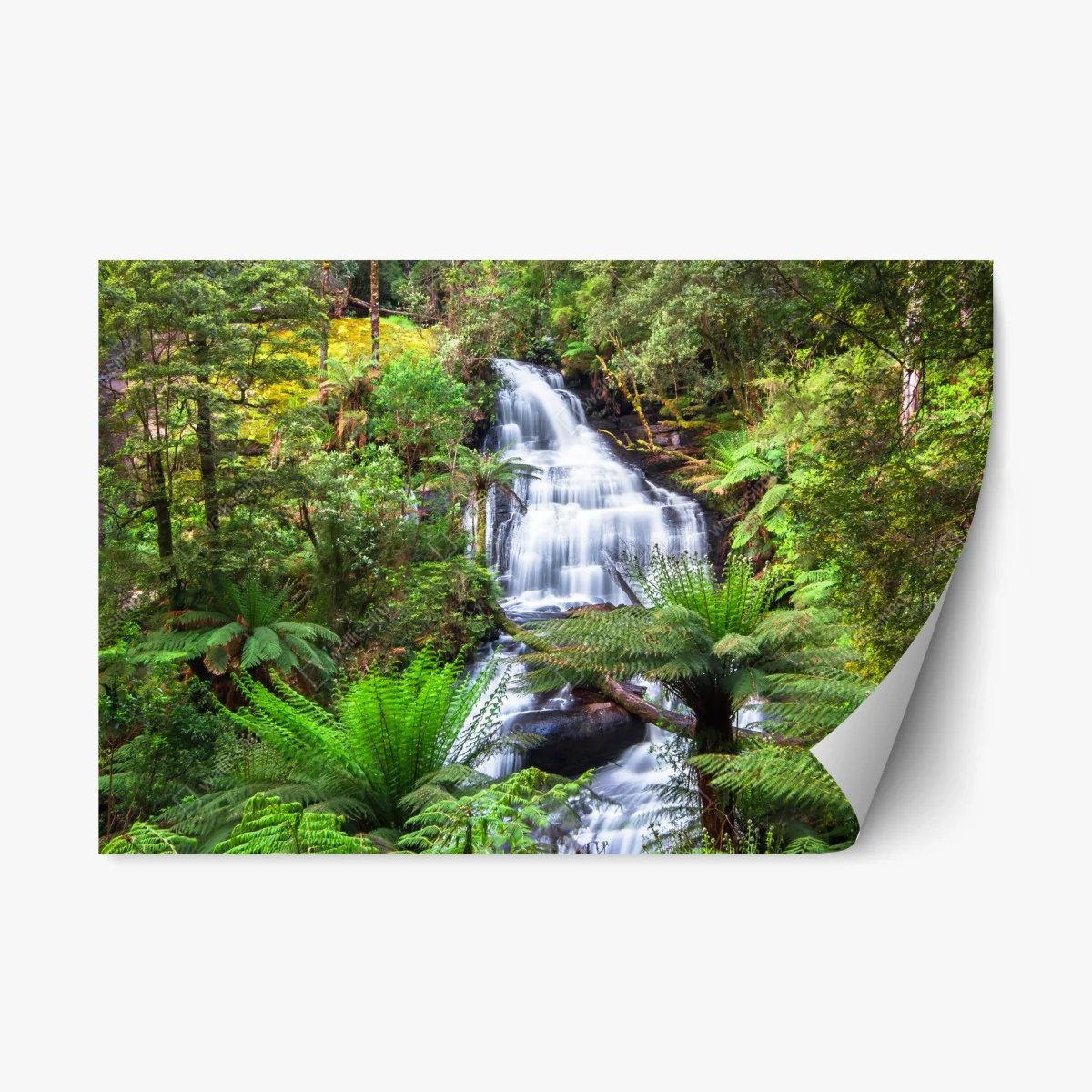 Repositionierbarer Aufkleber Triplet Falls wasserfall im Great Otway National Park – Wallnifity® Repositionierbarer Aufkleber Triplet Falls wasserfall im Great Otway National Park – Wallnifity®