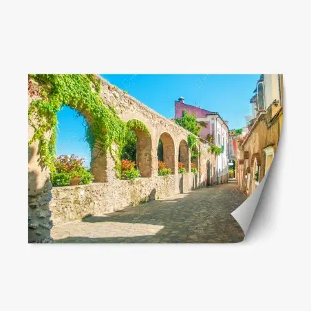 Repositionierbarer Aufkleber sonnige bögen in Ravello – Wallnifity®