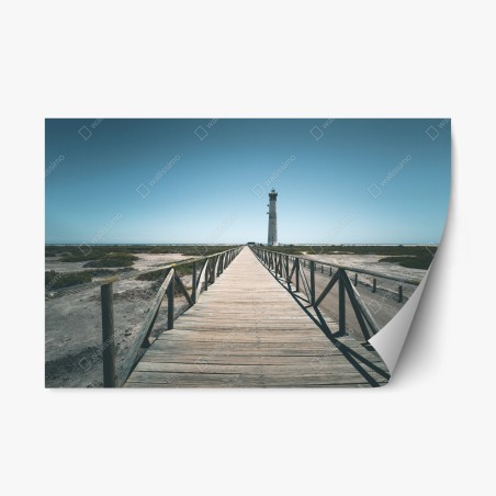 Repositionierbarer Aufkleber leuchtturm am ende des stegs – Wallnifity®