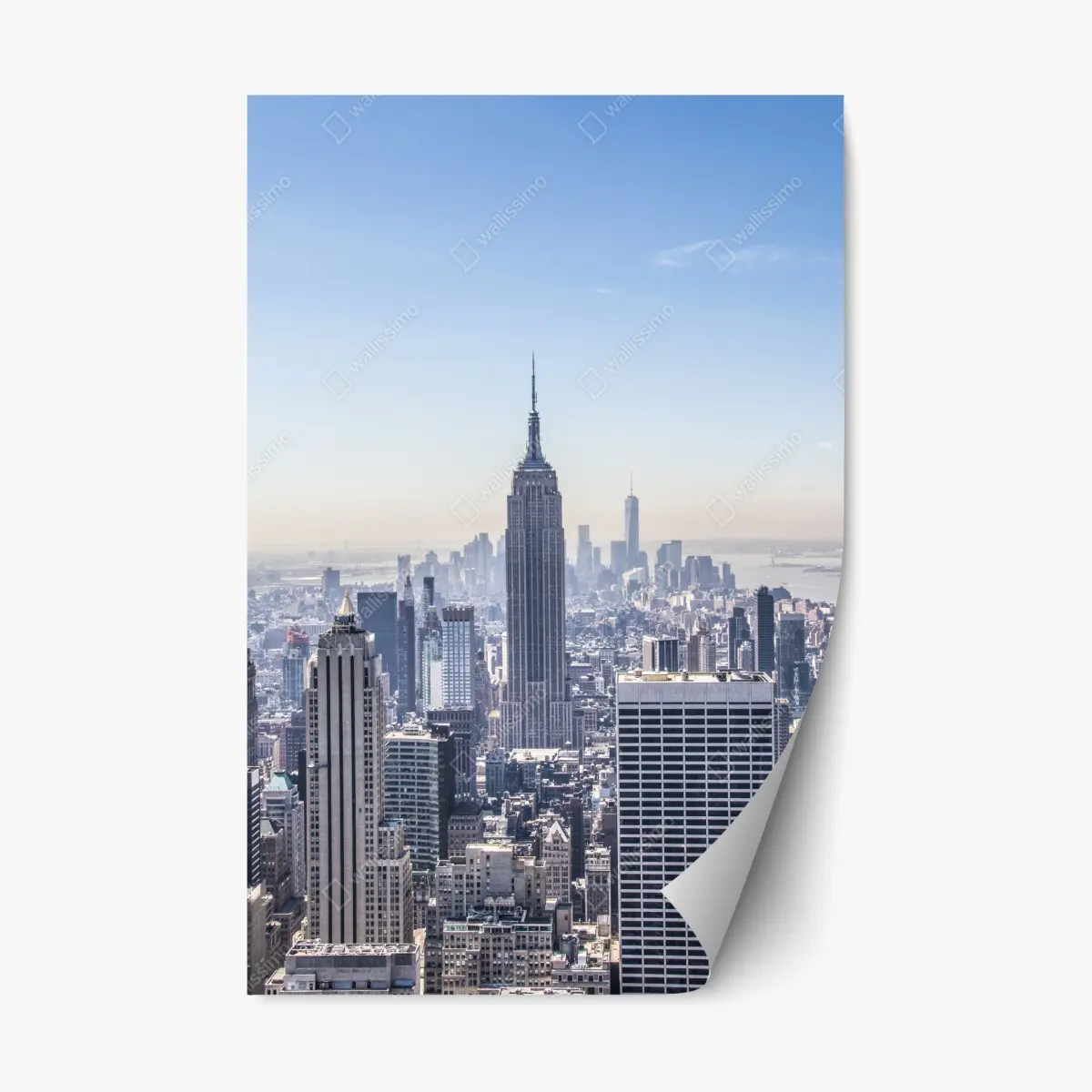 Repositionierbarer Aufkleber New York skyline mit Empire State Building – Wallnifity®