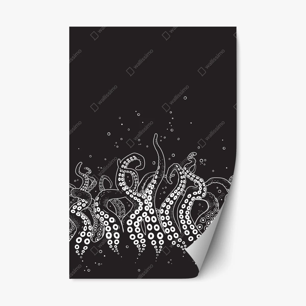 Repositionierbarer Aufkleber oktopus tentakel muster – Wallnifity® Repositionierbarer Aufkleber oktopus tentakel muster – Wallnifity®
