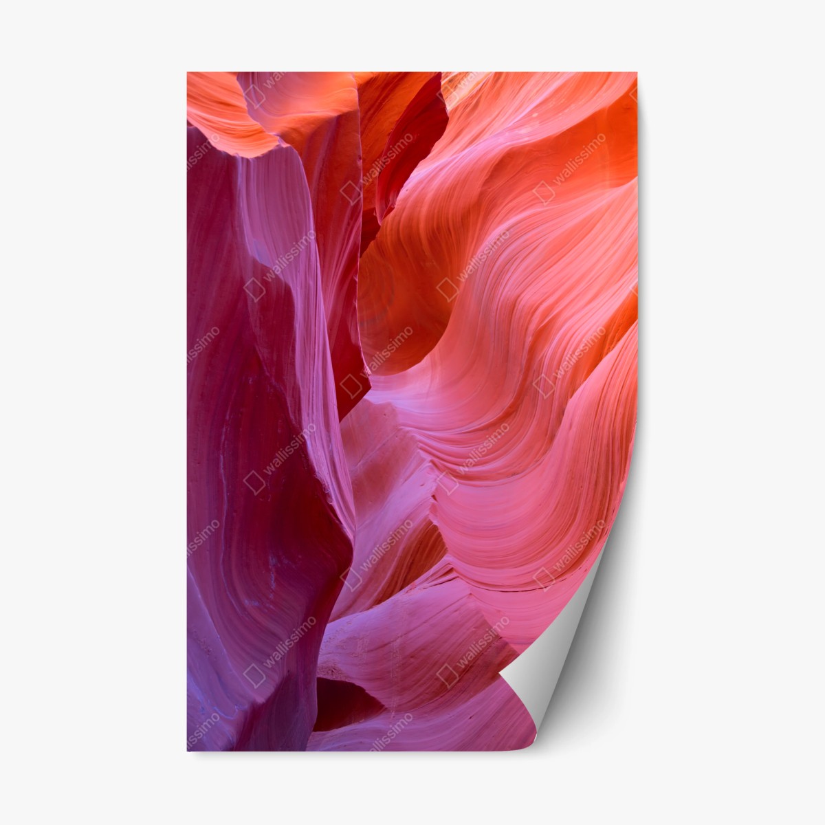 Repositionierbarer Aufkleber Antelope Canyon sandsteinwellen – Wallnifity®
