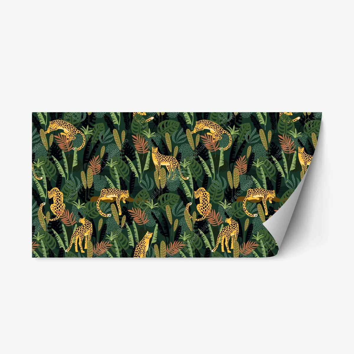 Repositionierbarer Aufkleber tropisches leopardenmuster – Wallnifity® Repositionierbarer Aufkleber tropisches leopardenmuster – Wallnifity®