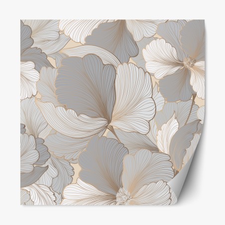 Repositionierbarer Aufkleber zartes pastell blumenmuster – Wallnifity®