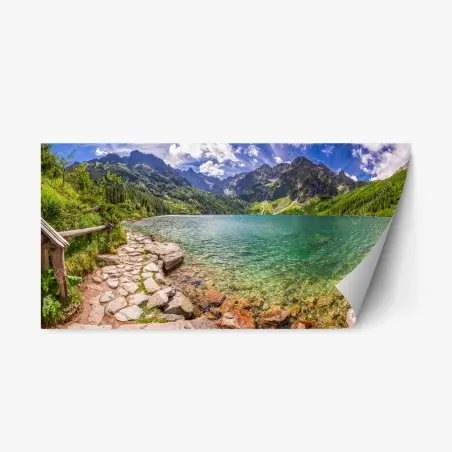 Repositionierbarer Aufkleber panorama Morskie Oko, Tatra – Wallnifity®