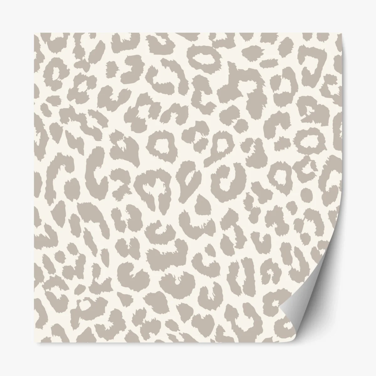 Repositionierbarer Aufkleber neutrales beiges leopardenmuster – Wallnifity® Repositionierbarer Aufkleber neutrales beiges leopardenmuster – Wallnifity®