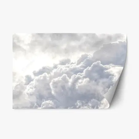 Repositionierbarer Aufkleber ätherische wolkenlandschaft – Wallnifity®