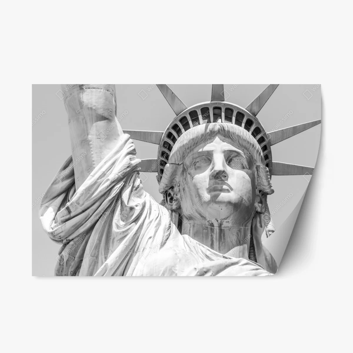 Repositionierbarer Aufkleber Freiheitsstatue nahaufnahme – Wallnifity® Repositionierbarer Aufkleber Freiheitsstatue nahaufnahme – Wallnifity®