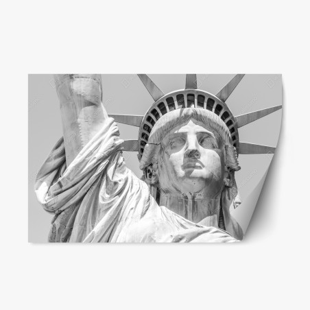 Repositionierbarer Aufkleber Freiheitsstatue nahaufnahme – Wallnifity®