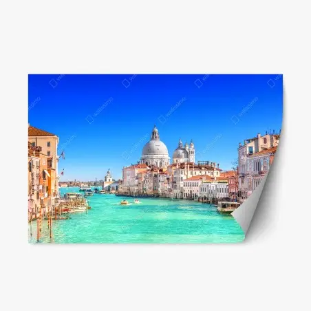 Repositionierbarer Aufkleber Venedig großer kanal panorama – Wallnifity®