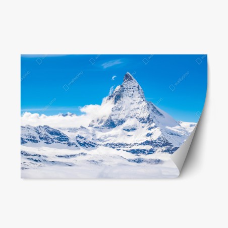 Repositionierbarer Aufkleber Matterhorn majestät vom Gornergrat – Wallnifity®