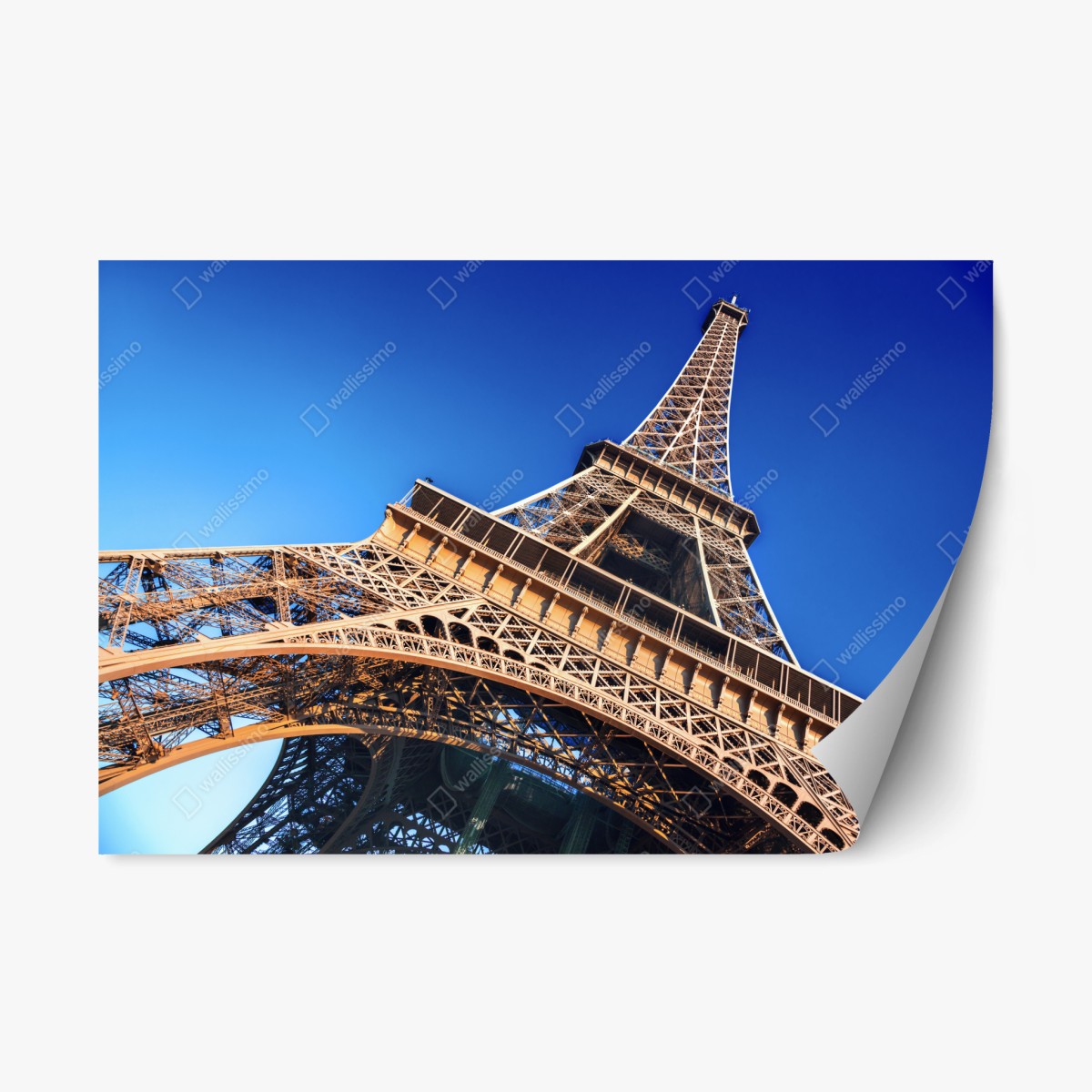 Repositionierbarer Aufkleber Eiffelturm nahaufnahme in Paris – Wallnifity®