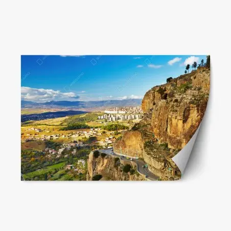 Repositionierbarer Aufkleber dramatische klippen von Constantine – Wallnifity®