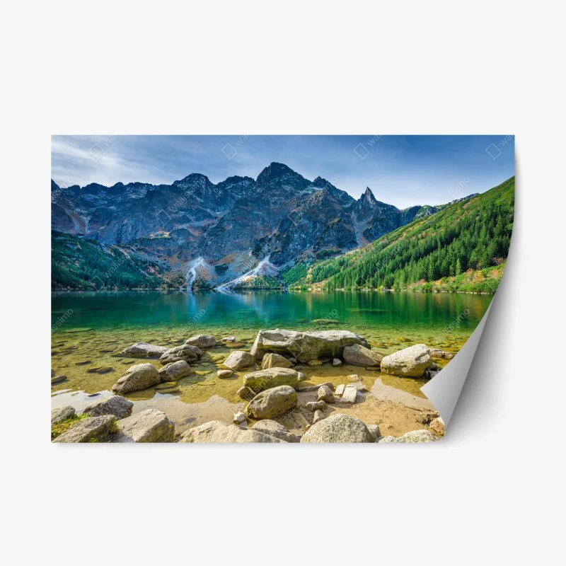 Repositionierbarer Aufkleber Morskie Oko smaragdsee in Tatra