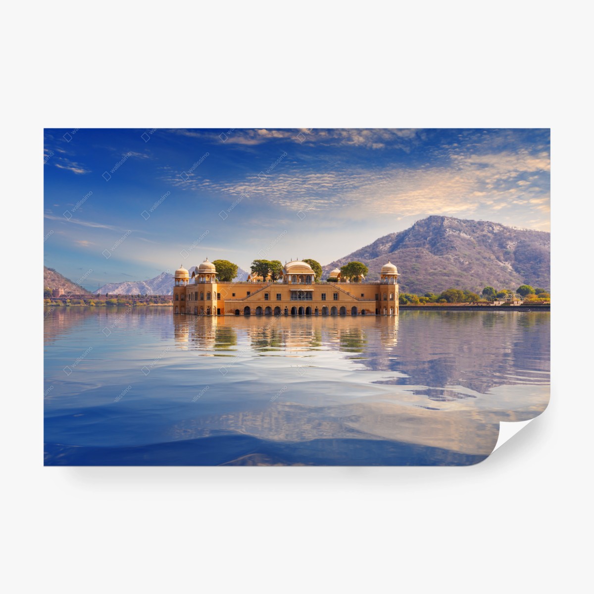 Fototapete Jal Mahal am ruhigen See – Wallnifity®