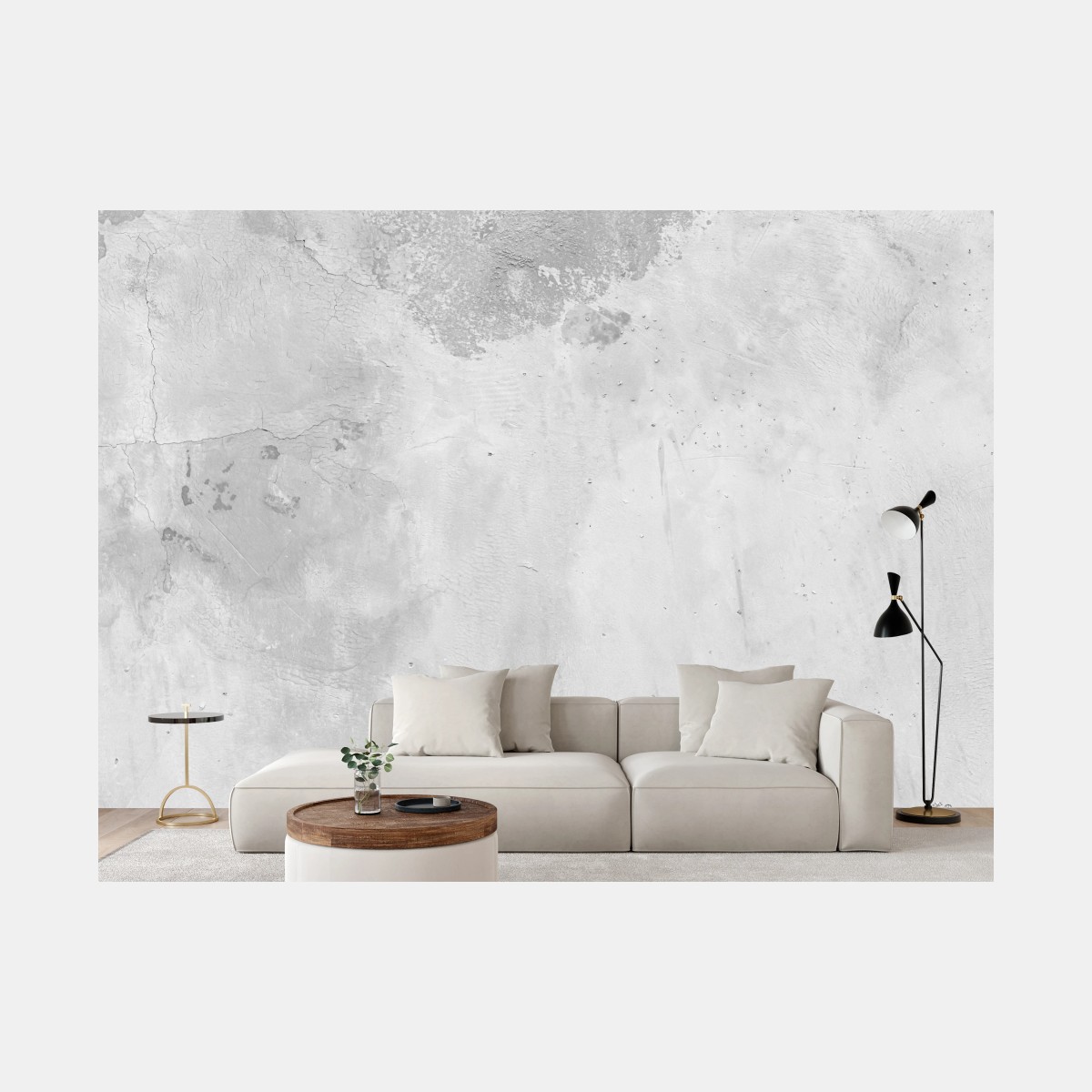 Fototapete weiße abblätternde betonwand textur – Wallnifity®