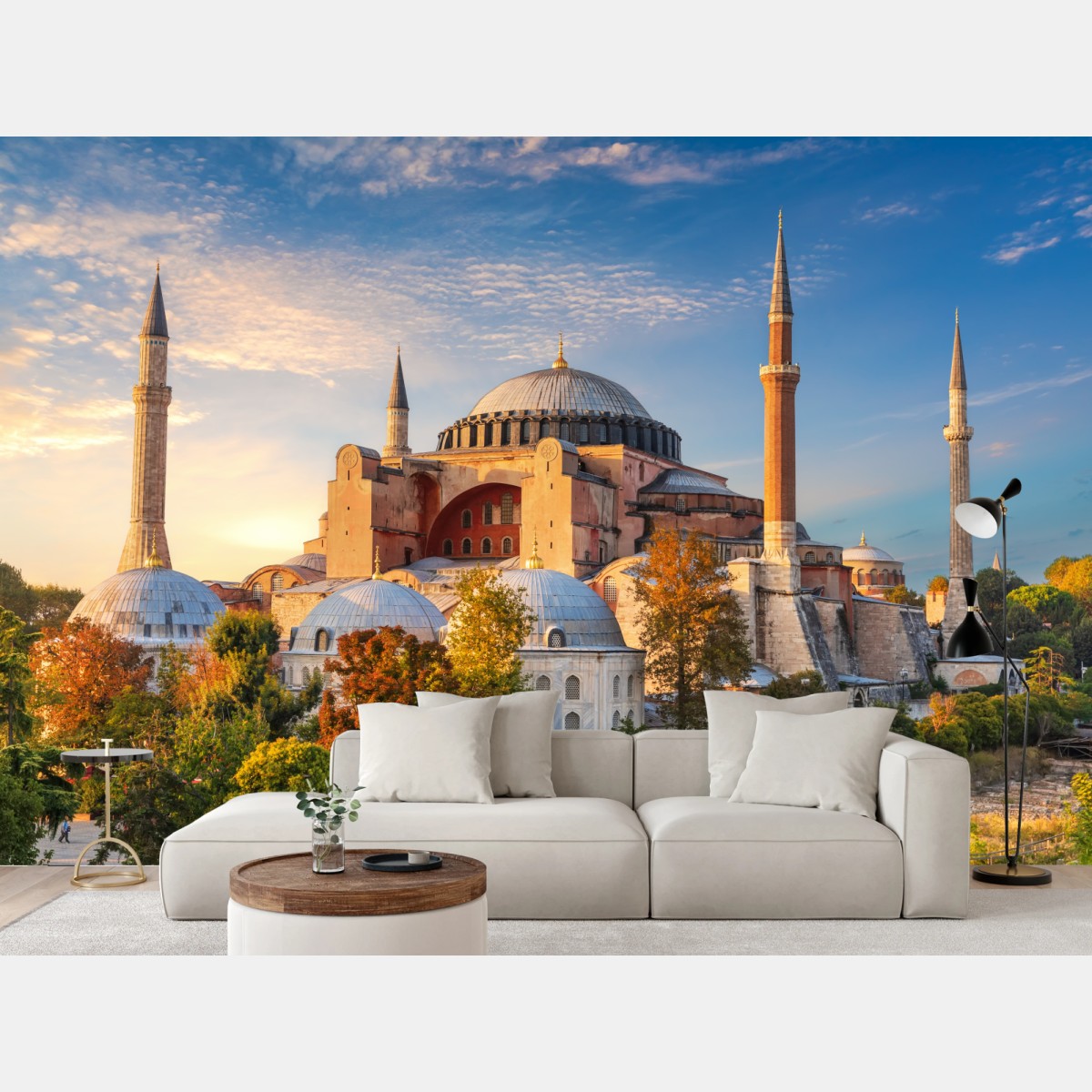 Fototapete Hagia Sophia goldene stunde – Wallnifity®