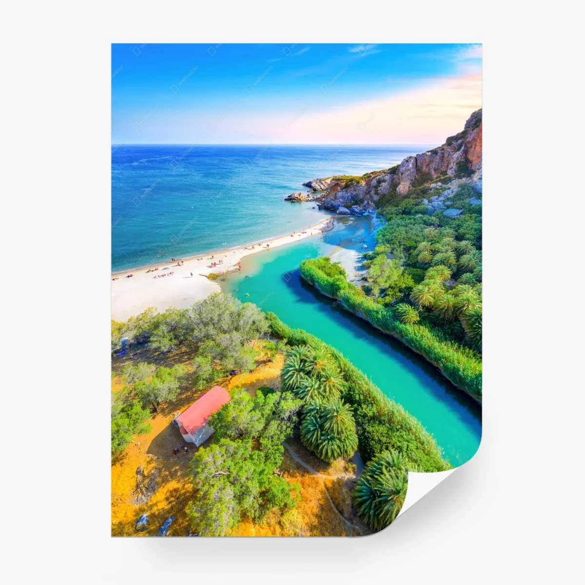 Fototapete türkise lagune am strand – Wallnifity®